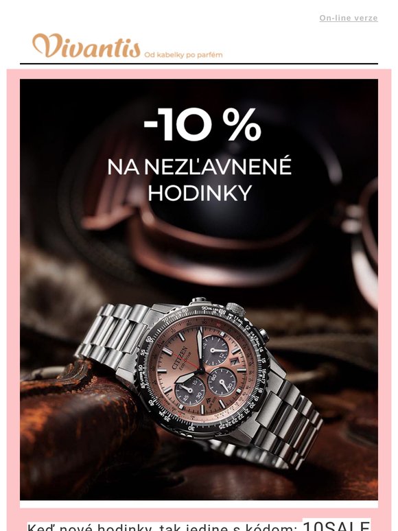 ⌚ -10 % na hodinky | Toto musíte mať!