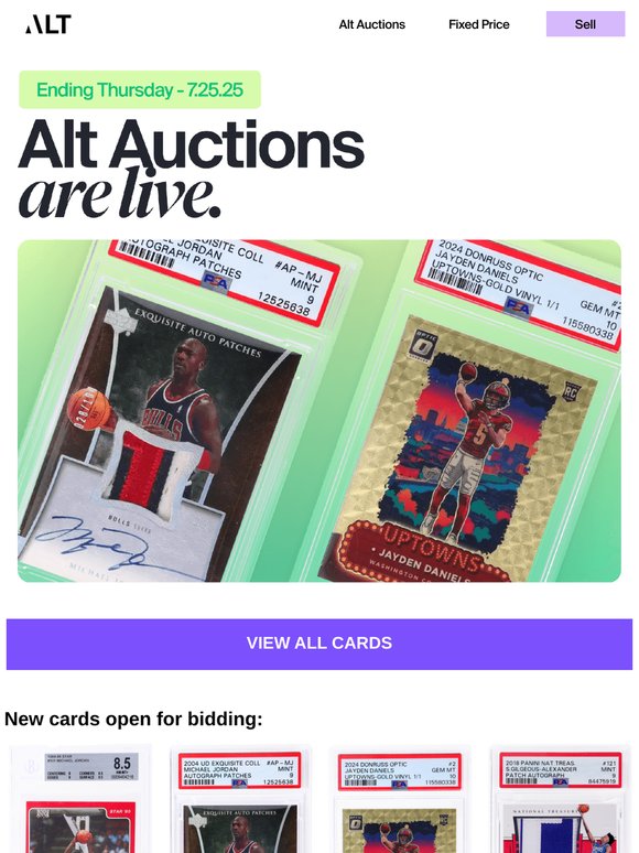 New Alt Auctions Open NOW 🔥