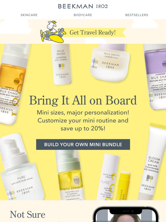Just Landed: Custom Travel Skincare Sets 🛬