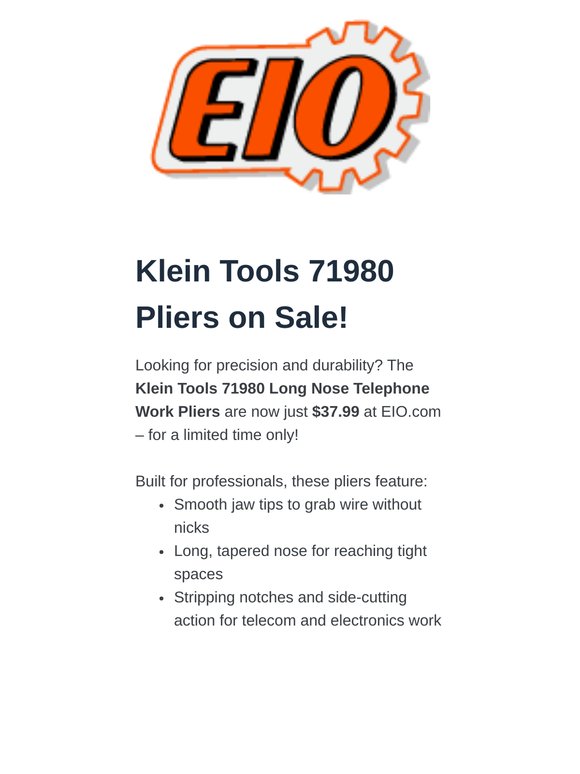 🔥 Klein Tools Deal: Classic Pliers + NEW Klaw™ Pump Pliers In Stock!