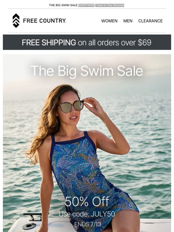 THE BIG SWIM SALE 50% OFF