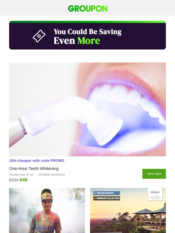 Here's a promo code for the deal you viewed