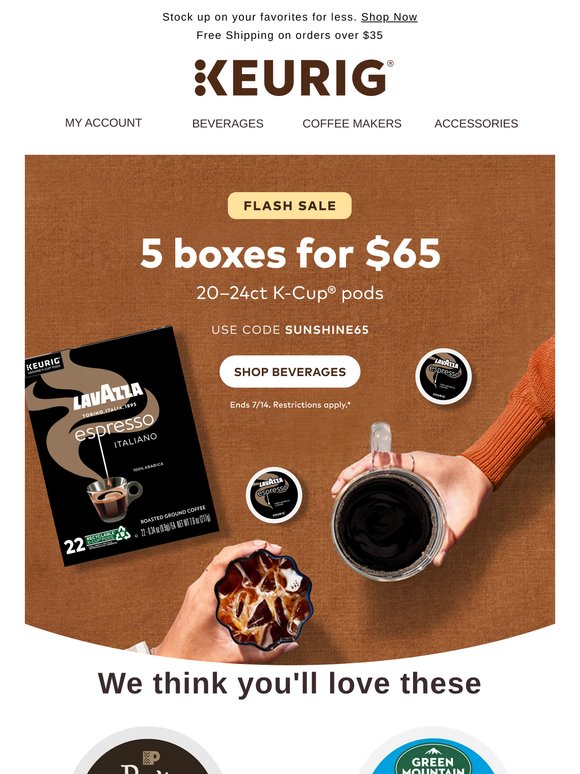 Your Daily Brew, Now a Better Deal — 5 for $65