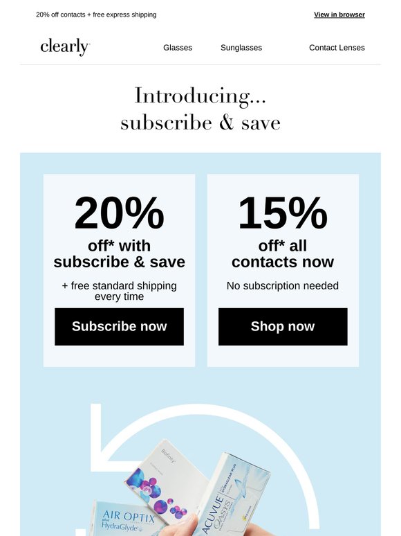 Introducing subscribe & save!