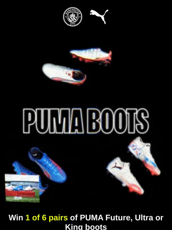 Your Chance to Win 1 of 6 PUMA Boots 🥇