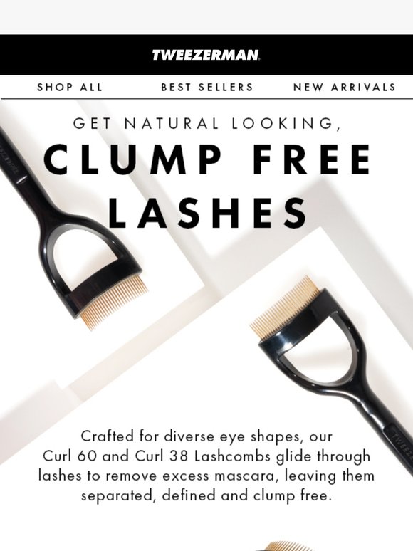 De-clump your lashes…