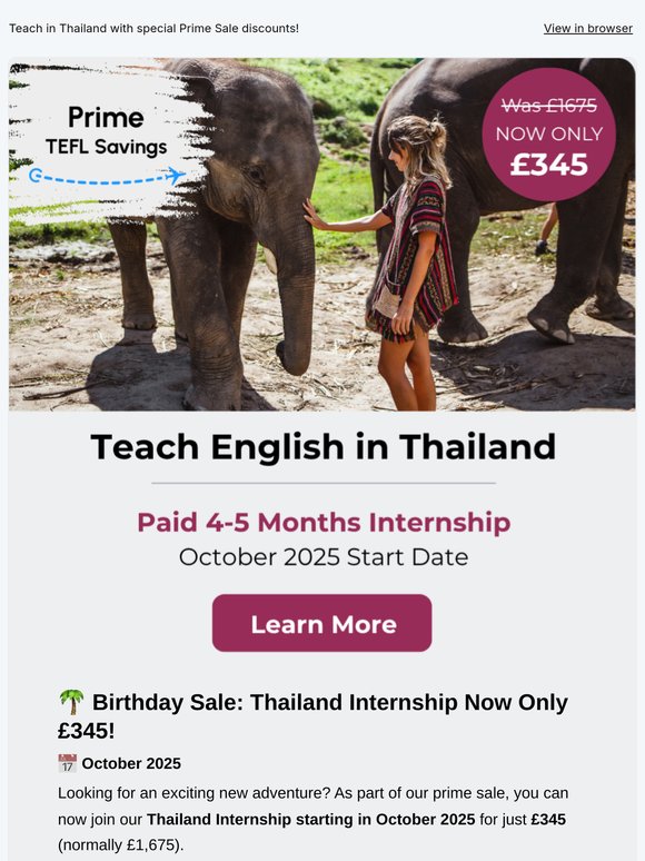 🌟 Thailand Internship of the Month: Special Offer in Our Prime Sale!