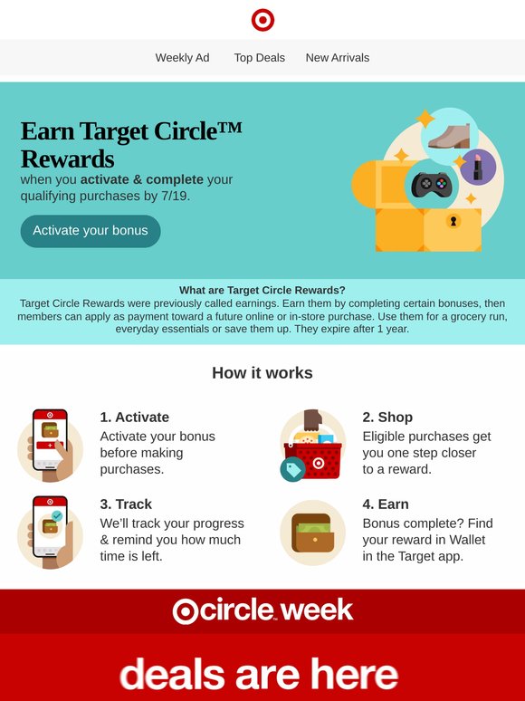 There's still time to earn Target Circle Rewards.