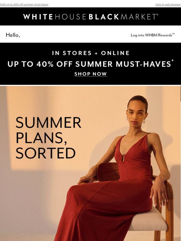 Your dress edit is here + EXTRA 10% OFF