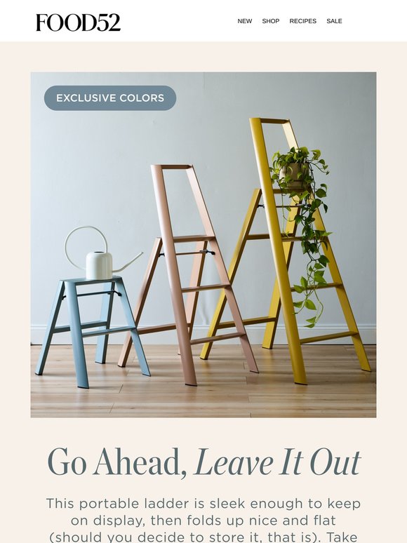 A best-selling ladder in 6 (!) colors.