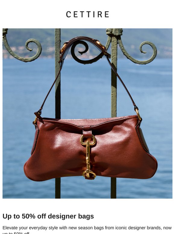 Up to 50% off designer bags