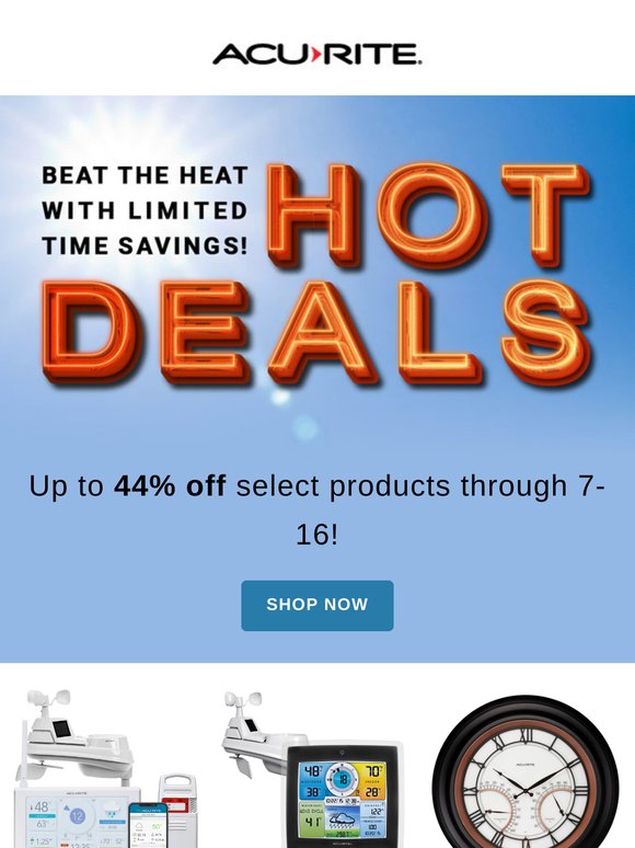 Hot Deals: Save up to 44%!
