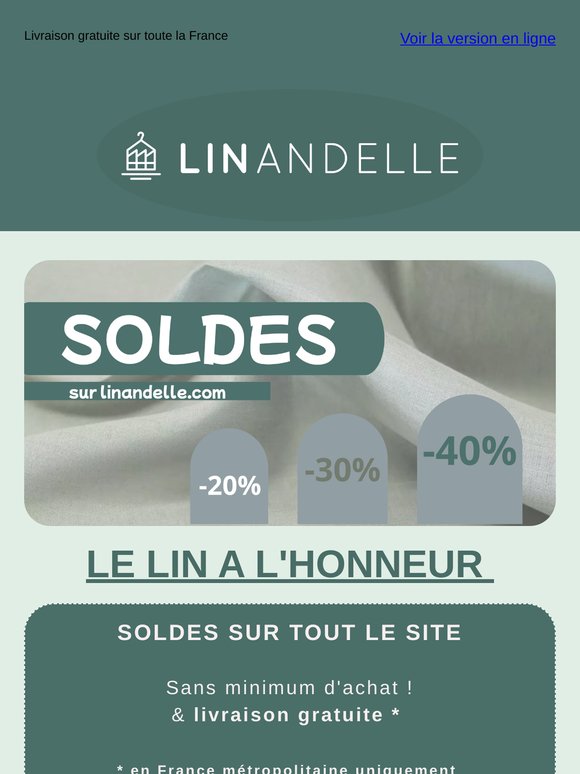 SOLDES / jusquà -40% sur le site