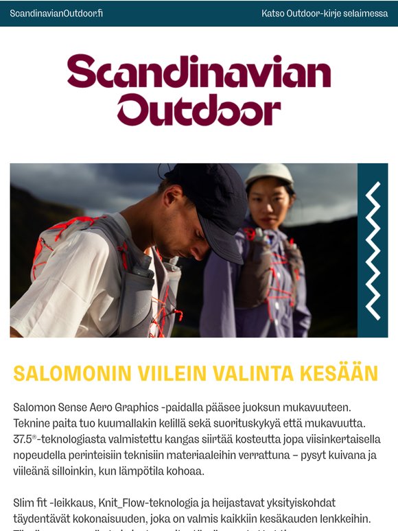 Tarjouksessa Salomonin viilein valinta kesään