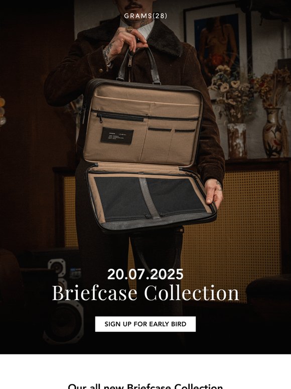 All new Briefcase Collection 🔜
