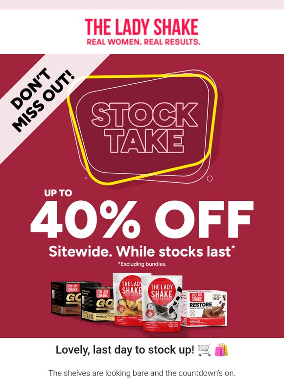 🎤 Stock Shake Ends Tonight! You’ve Got This
