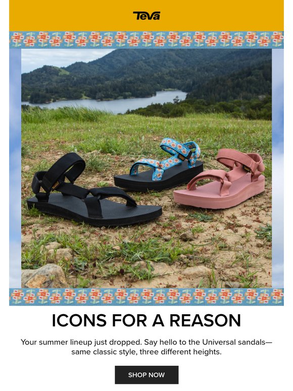 One classic sandal, three different lifts