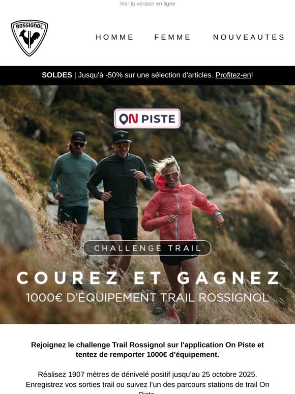 🏃‍♂️​ Courez et gagnez 1000€ d’équipement