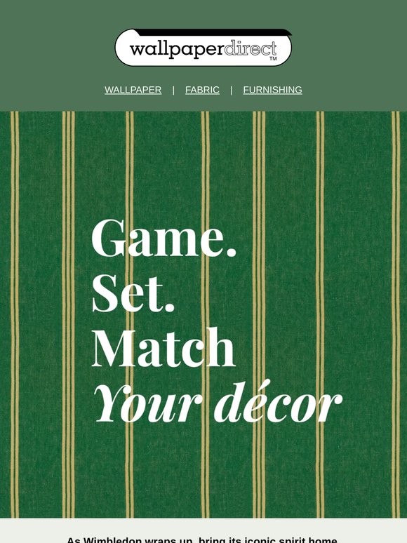 Game. Set. Match Your Décor 🎾