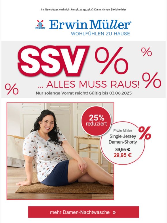 SSV - das große Sparen geht weiter!