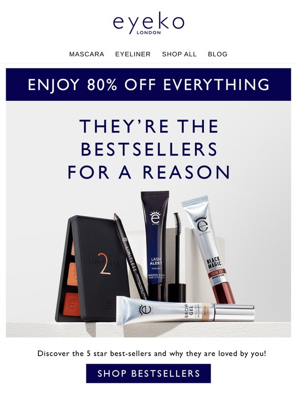 5 Eyeko Bestsellers⭐⭐⭐⭐⭐