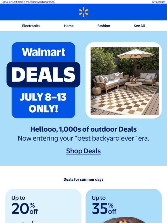 AMAZING outdoor Deals are on the table! 🪑