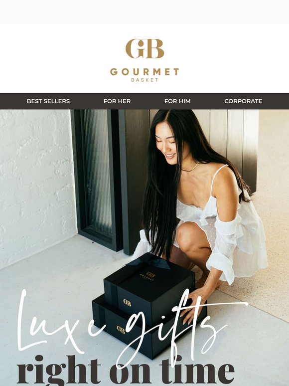 Left it late? Luxe gifts, right on time 🎁