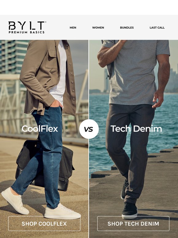 CoolFlex vs. Tech Denim