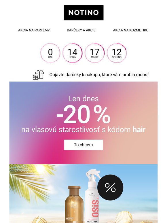 Len dnes: 20 % zľava na vlasovú starostlivosť