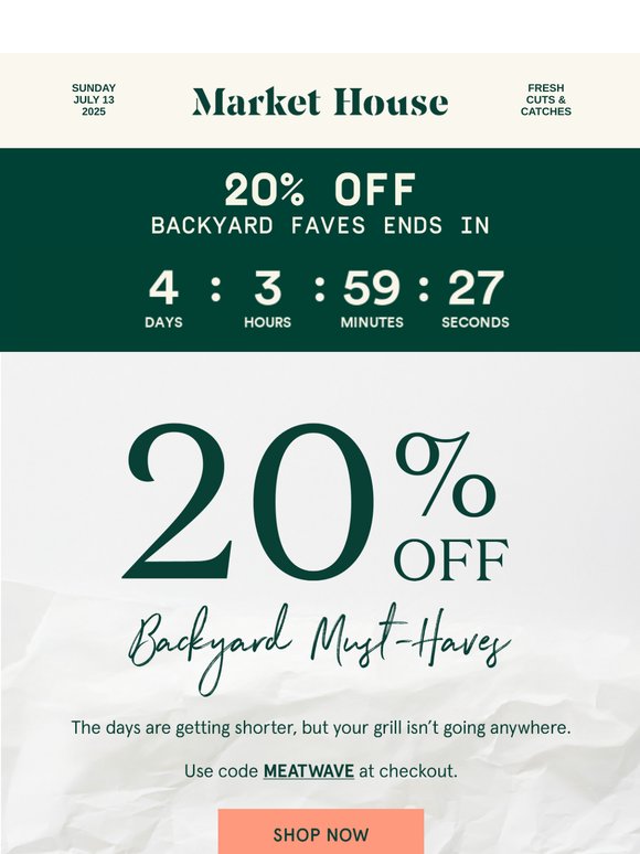 20% OFF Summer Favorites