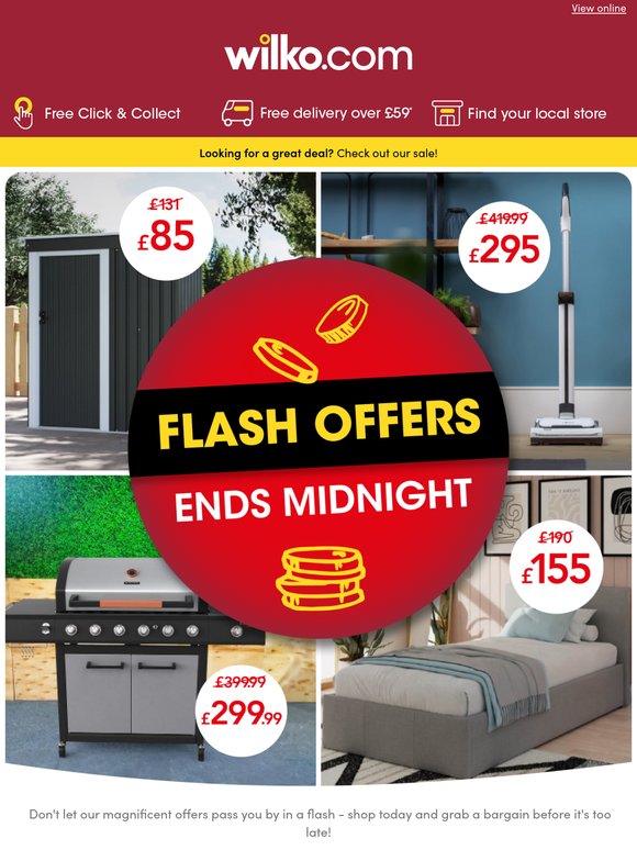 Run, don't walk 🏃 our flash offers end tonight!