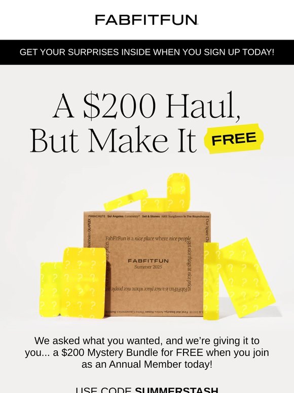 Your $200 Gift Is Here!