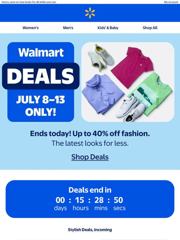LAST DAY for fashion DEALS ⌛