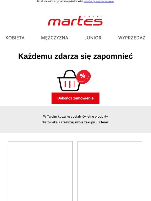 W koszyku pozostawiłeś świetne produkty! Wróć do koszyka i kup je, zanim zrobią to inni!