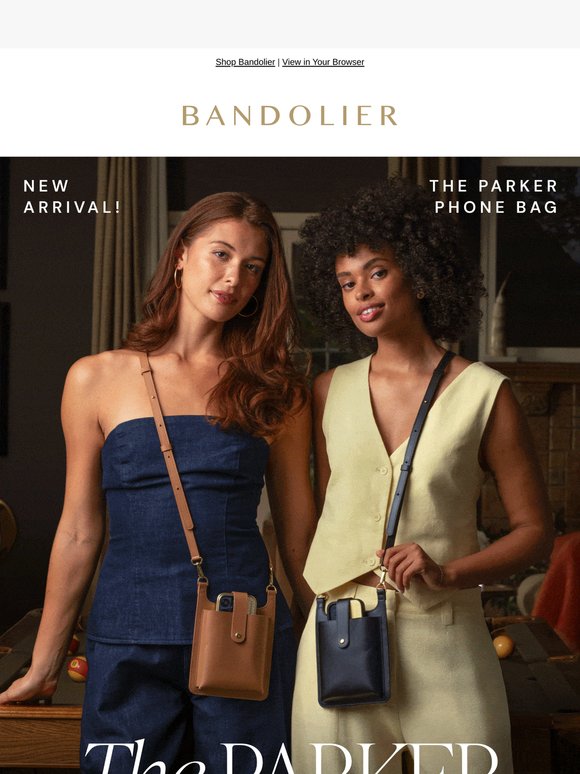 ★追跡&関税込【BANDOLIER】GIA ELECTRIC SET HEART/TAN/GOLD Gia Bolt Side Slot Leather Crossbody Bandolier Set