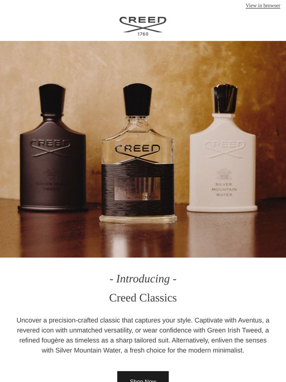 Creed Classics | A Fragrance Tailored To You