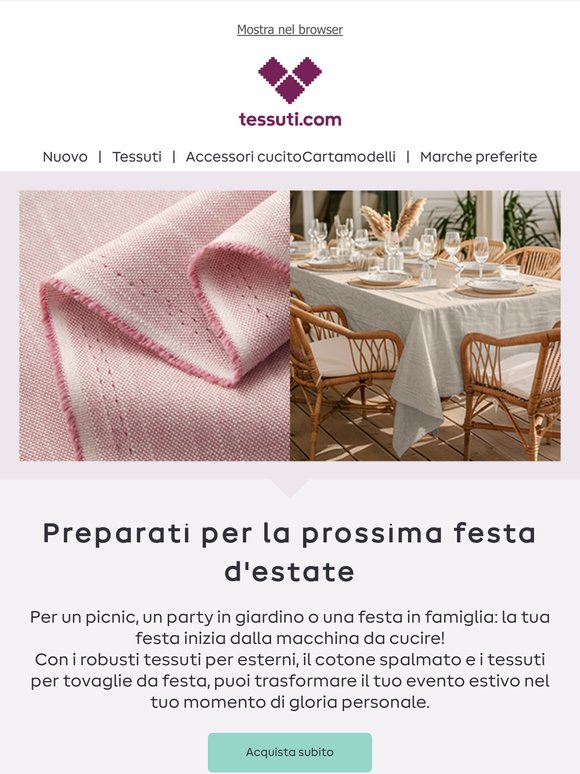 I tessuti più belli per le tue feste