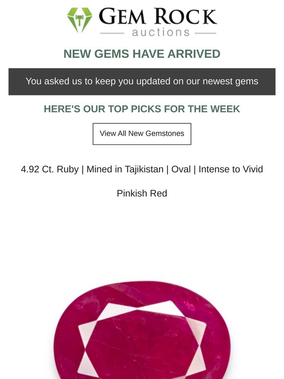 💎 Curators Pick - Hottest New Gems On Gem Rock Auctions
