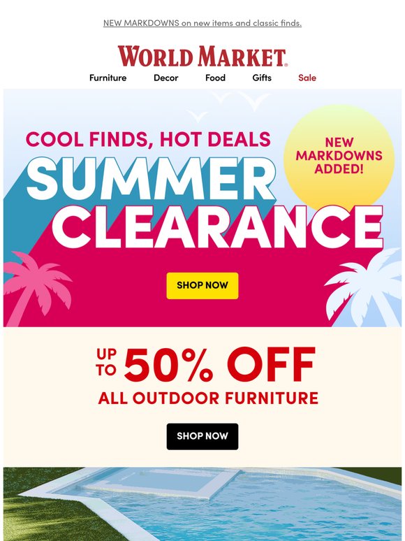 ☀️ Up to 50% off SUMMER CLEARANCE