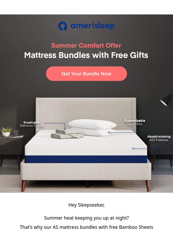 Summer Comfort: Save on Mattresses + Free Sheets