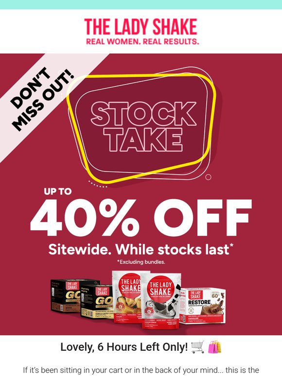 🎤  6HR Left of Stock Shake! Let's Do This