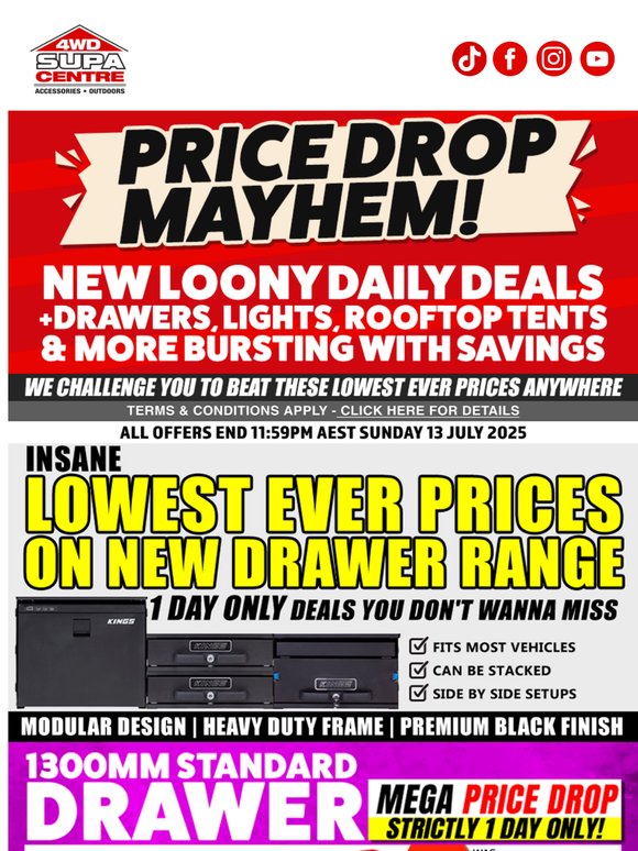 📢 Monsta Sale Ends Midnight 🗓️ Insane Loony Daily Deals, Lowest Ever Prices & More 🤩