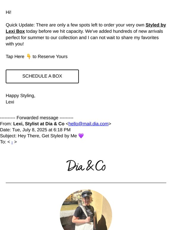FWD: Hey There, Get Styled by Me 💜