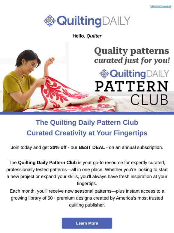 🧵 Have You Explored the New Pattern Club Yet?