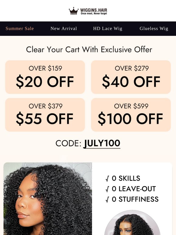 Hey Sis, Your Weekend Wig Deal Just Landed 👑