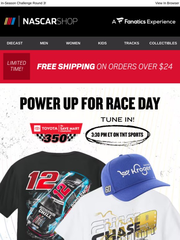 Power Up for Race Day with Free Shipping