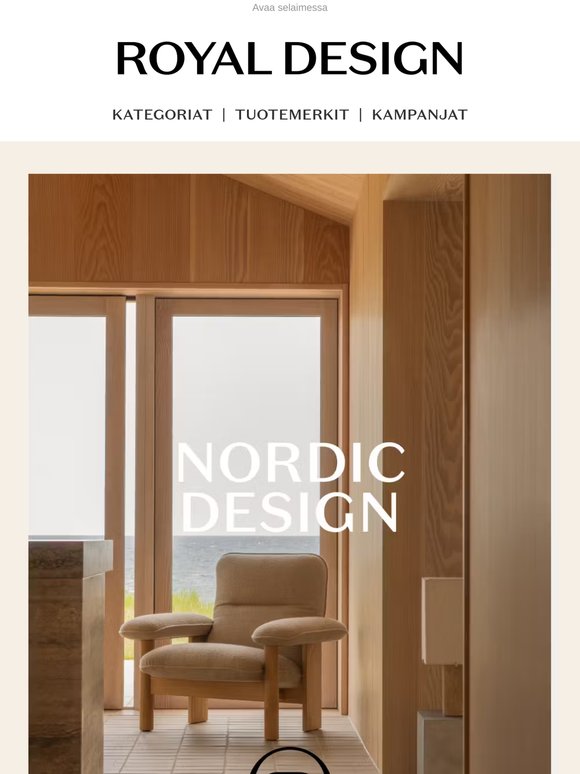Me rakastamme pohjoismaista designia!