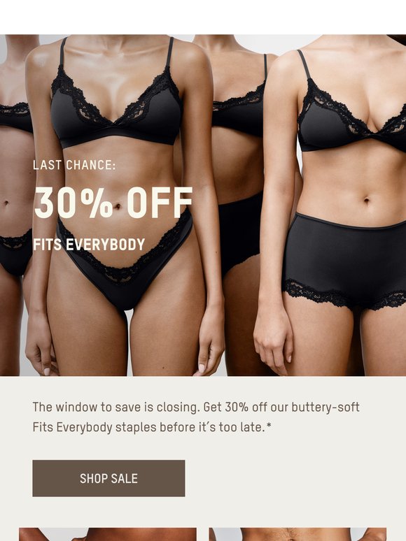 LAST CHANCE: 30% OFF FITS EVERYBODY