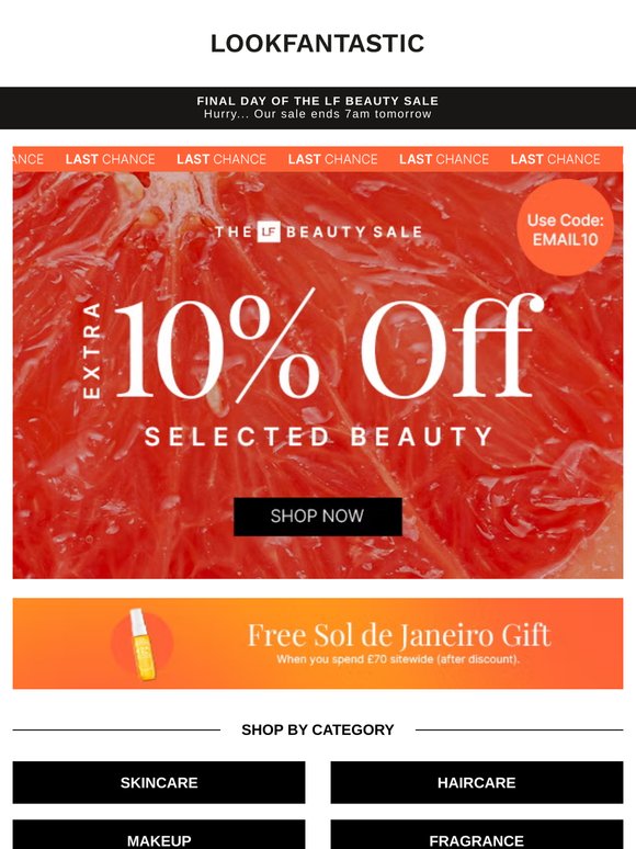 ENDS 7AM: Extra 10% Off