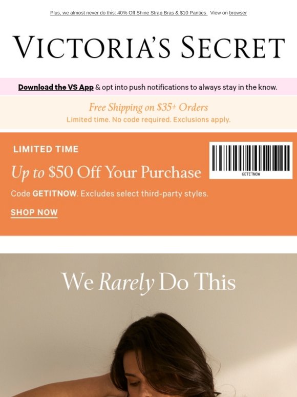 Up to $50 Off—But Not For Long
